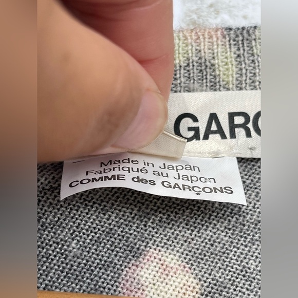 Comme des Garçons floral print asymmetrical cardigan size medium - Picture 8 of 16